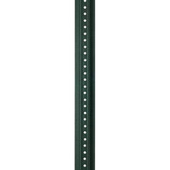 Nucor - 12' High, Powder Coated Traffic Sign Post - Steel, 3/8" Hole Diam, Green - Caliber Tooling