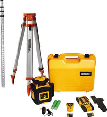 Johnson Level & Tool - 2,000' (Exterior) Measuring Range, 1/16" at 100' Accuracy, Self-Leveling Rotary Laser - 700 RPM, 1 Beam, NiMH Battery Included - Caliber Tooling