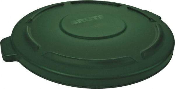 Rubbermaid - Round Lid for Use with 44 Gal Trash Cans - Green, Plastic, For 2641 & 2643 Brute Trash Cans - Caliber Tooling