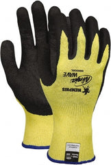 MCR Safety - Size S (7), ANSI Cut Lvl 2, Puncture Lvl 3, Abrasion Lvl 4, Nitrile Coated Kevlar Cut Resistant Gloves - Caliber Tooling