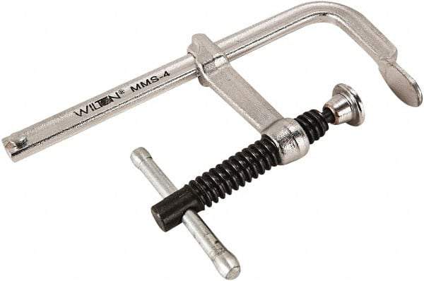 Wilton - 2-1/4" Deep Throat, 4" Max Capacity, Standard Sliding Arm Clamp - 400 Lb Clamping Pressure - Caliber Tooling