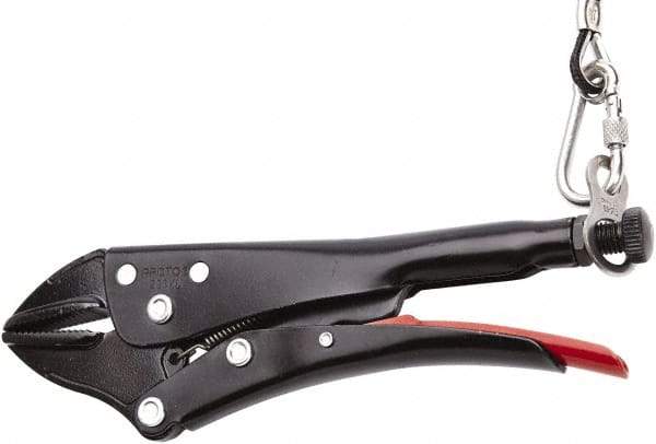 Proto - 9-1/4" OAL Straight Jaw Locking Pliers - 5/8" Jaw Width, Straight Handle - Caliber Tooling