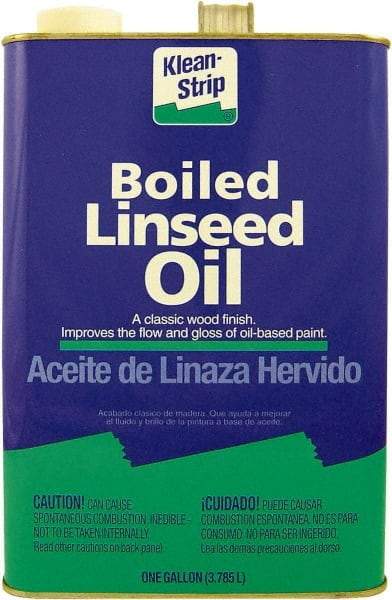 Klean-Strip - 4 Qt Metal Can Clear Wood Stain - Boiled Linseed Oil-Based, 0 g/L VOC Content - Caliber Tooling