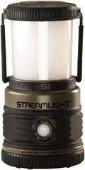 Streamlight - 4 White, 1 Red LED Bulb, Spotlight/Lantern Flashlight - Coyote Tan Plastic Body, 3 D Alkaline Batteries Included - Caliber Tooling