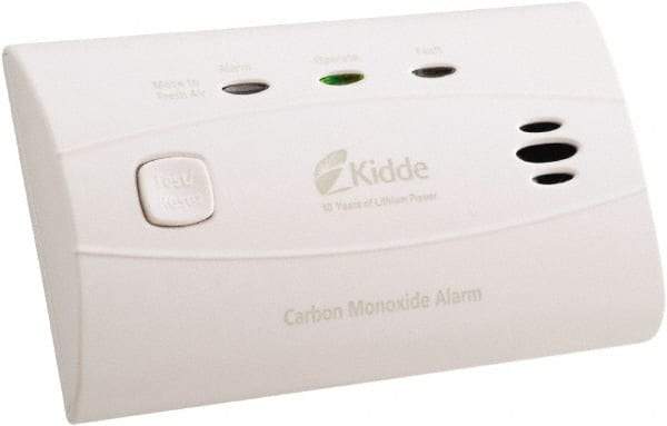 Kidde - 4-1/2 Inch Long x 1-1/2 Inch Wide, CO Alarm - 85 dB Decibel Rating, Lithium Battery Included, Tamper Resistant - Caliber Tooling