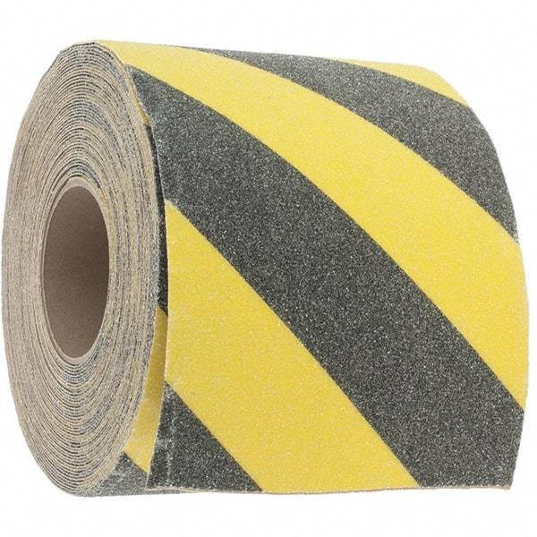 Made in USA - Black & Yellow Anti-Slip Tape - 6" Wide x 60' Long - Caliber Tooling