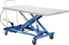 Vestil - 1,000 Lb Capacity Manual Scissor Lift - 12-1/8" to 35-1/2" Lift Height, 63" Platform Length x 31-1/2" Platform Width - Caliber Tooling