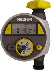 Nelson - Electronic Lawn Sprinkler Timer - 2 Watering Modes, 1 Outlet, 3/4-18 National Hose Thread - Caliber Tooling