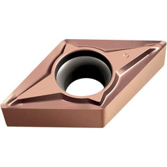 Walter - DCGT32.50 PF2 Grade WSM20 Carbide Turning Insert - TiAlN/Al2O3/ZrCN Finish, 55° Diamond, 3/8" Inscr Circle, 5/32" Thick, 0.004" Corner Radius - Caliber Tooling