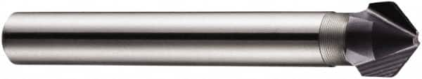 DORMER - 8mm Shank Diam, 3 Flute 90° High Speed Steel Countersink - Caliber Tooling