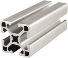 80/20 Inc. - 72 Inches Long x 1-1/2 Inches Wide x 1-1/2 Inches High, T Slotted Aluminum Extrusion - 0.877 Square Inches, Clear Anodized Finish - Caliber Tooling