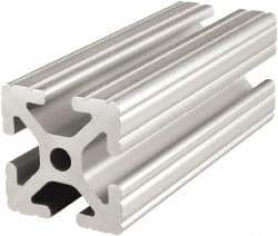 80/20 Inc. - 72 Inches Long x 1-1/2 Inches Wide x 1-1/2 Inches High, T Slotted Aluminum Extrusion - 1.154 Square Inches, Clear Anodized Finish - Caliber Tooling