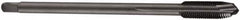 DORMER - M16x1.50 Metric Fine, 3 Flute, Oxide Finish, Cobalt Spiral Point Tap - Plug Chamfer, Right Hand Thread, 100mm OAL, 21mm Thread Length, 12mm Shank Diam, 6H Class of Fit, Series EP11 - Exact Industrial Supply