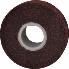 3M - 6" Diam Aluminum Oxide Finishing Flap Wheel - 2" Hole, 2" Wide, Density 5, Nonwoven, Medium Grade, 3,400 Max RPM - Caliber Tooling