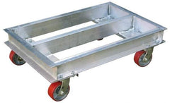 Vestil - 2,000 Lb Capacity Aluminum Flush Open Frame Dolly - 36" Long x 21" Wide x 10" High, 5" Wheels - Caliber Tooling