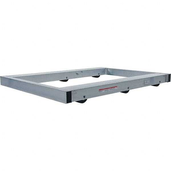 Vestil - 4,000 Lb Capacity Aluminum Pallet Dolly - 48" Long x 36" Wide x 4-1/4" High, 3" Wheels - Caliber Tooling