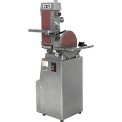 Jet - 48 Inch Long x 6 Inch Wide Belt, 12 Inch Diameter, Horizontal and Vertical Combination Sanding Machine - 2,850 Ft./min Belt Speed, 1-1/2 HP, Three Phase - Caliber Tooling