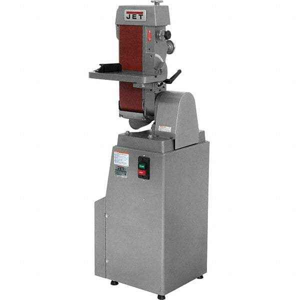 Jet - 48 Inch Long x 6 Inch Wide Horizontal and Vertical Belt Sanding Machine - 2,850 Ft./min Belt Speed, 1-1/2 Hp, Single Phase - Caliber Tooling