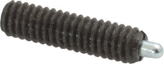 Vlier - 8-32, 5/8" Thread Length, 3/32" Plunger Projection, Steel Threaded Spring Plunger - Caliber Tooling