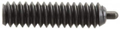 Vlier - 1/4-28, 1" Thread Length, 3/16" Plunger Projection, Steel Threaded Spring Plunger - 0.117 - 0.118" Max Plunger Diam, 1" Plunger Length, 3 Lb Init End Force, 13 Lb Final End Force, 0.079" Hex - Caliber Tooling