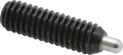 Vlier - 5/16-18, 1" Thread Length, 3/16" Plunger Projection, Steel Threaded Spring Plunger - 0.133 - 0.135" Max Plunger Diam, 1" Plunger Length, 1.5 Lb Init End Force, 4.5 Lb Final End Force, 0.093" Hex - Caliber Tooling