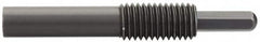 Vlier - 5/8-11, 1-1/4" Thread Length, 1" Plunger Projection, Steel Threaded Spring Plunger - 0.3100 (Hex)" Max Plunger Diam, Long, 4.37" Plunger Length, 4 Lb Init End Force, 20 Lb Final End Force, 0.31" Hex - Caliber Tooling