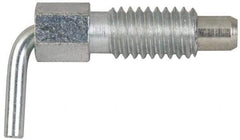 Vlier - 1/4-20, 1/2" Thread Length, 0.16" Plunger Diam, 0.12 Lb Init to 0.5 Lb Final End Force, Stainless Steel L Handle Plunger - 3/4" Body Length, 1/2" Length Under Head, 0.2" Plunger Projection - Caliber Tooling