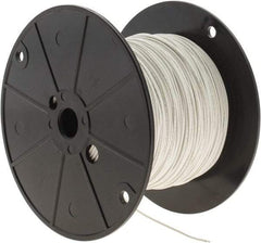 Alpha Wire - 22 AWG, 7 Strand, 305 m OAL, Tinned Copper Hook Up Wire - White PVC Jacket, 0.062" Diam - Caliber Tooling