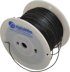 Alpha Wire - 20 AWG, 10 Strand, 305 m OAL, Tinned Copper Hook Up Wire - Black PVC Jacket, 0.069" Diam - Caliber Tooling