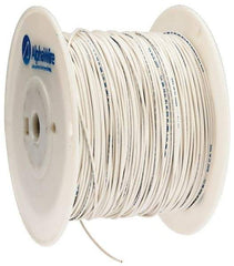 Alpha Wire - 20 AWG, 10 Strand, 305 m OAL, Tinned Copper Hook Up Wire - White PVC Jacket, 0.069" Diam - Caliber Tooling