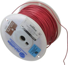 Alpha Wire - 18 AWG, 1 Strand, 305 m OAL, Tinned Copper Hook Up Wire - Red PVC Jacket, 0.072" Diam - Caliber Tooling