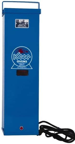 Keen - 15 Electrode Capacity, 100 to 300°F, Portable Welding Rod Oven - AC/DC Input Current, 120 Volt, 15 Watt, 10-1/2 Inch Wide x 9 Inch Deep x 22-3/4 Inch High - Exact Industrial Supply