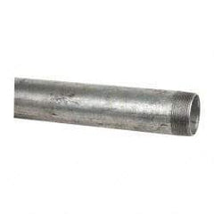 B&K Mueller - Schedule 40, 2 x 60" Galvanized Pipe Nipple - Threaded Steel - Caliber Tooling