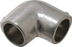 PRO-SAFE - 1" Pipe, 90° Elbow, Malleable Iron Elbow Pipe Rail Fitting - Galvanized Finish - Caliber Tooling