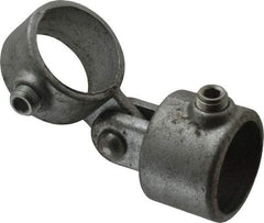 PRO-SAFE - 1-1/2" Pipe, Malleable Iron Swivel Socket Pipe Rail Fitting - Galvanized Finish - Caliber Tooling