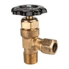 Parker - Tube (NTA) x MNPTF End Connection Brass Truck Valve - 3.28" OAL, 1/2" Pipe - Caliber Tooling