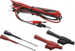 Pomona - Black/Red Electrical Test Equipment Probe Set - Use with Banana Plugs, Digital Multimeters - Caliber Tooling