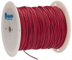 Alpha Wire - 16 AWG, 26 Strand, 305 m OAL, Tinned Copper Hook Up Wire - Red PVC Jacket, 0.092" Diam - Caliber Tooling