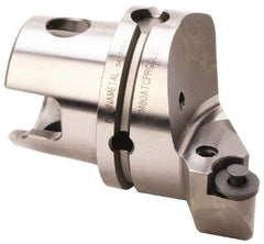 Kennametal - Left Hand Cut, Size KM80, RC.. 2006M0 Insert Compatiblity, Internal Modular Turning & Profiling Cutting Unit Head - 53mm Ctr to Cutting Edge, 70mm Head Length, Through Coolant, Series Kenlever - Caliber Tooling