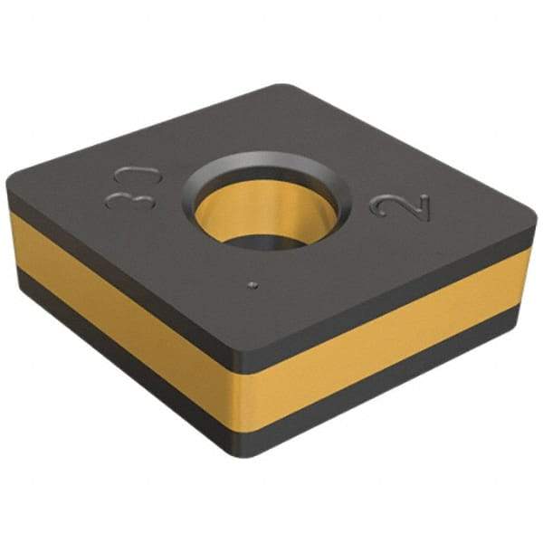 Iscar - CNMA432 Grade IC9007 Carbide Turning Insert - TiCN/Al2O3/TiN Finish, 80° Diamond, 1/2" Inscr Circle, 3/16" Thick, 1/32" Corner Radius - Caliber Tooling