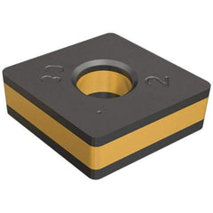 Iscar - CNMA432 Grade IC9007 Carbide Turning Insert - TiCN/Al2O3/TiN Finish, 80° Diamond, 1/2" Inscr Circle, 3/16" Thick, 1/32" Corner Radius - Caliber Tooling