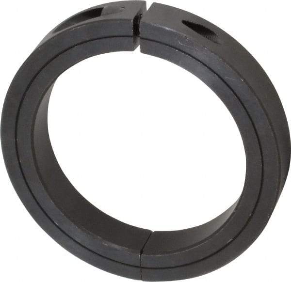 Climax Metal Products - 3-15/16" Bore, Steel, Two Piece Clamp Collar - 5-1/4" Outside Diam, 7/8" Wide - Caliber Tooling