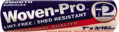 Premier Paint Roller - 3/16" Nap, 7" Wide Paint General Purpose Roller Cover - Smooth Texture, Woven & Polyester - Caliber Tooling