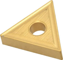 Kennametal - TNMG431 Grade KC850 Carbide Turning Insert - TiC/TiCN/TiN Finish, 60° Triangle, 1/2" Inscr Circle, 3/16" Thick, 1/64" Corner Radius - Caliber Tooling