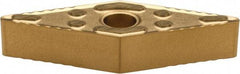 Kennametal - VNMG332 P Grade KC850 Carbide Turning Insert - TiC/TiCN/TiN Finish, 35° Diamond, 3/8" Inscr Circle, 3/16" Thick, 1/32" Corner Radius - Caliber Tooling