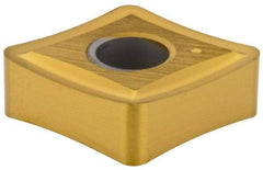 Kennametal - CNGP434 Grade KC730 Carbide Turning Insert - TiN Finish, 80° Diamond, 1/2" Inscr Circle, 3/16" Thick, 1/16" Corner Radius - Caliber Tooling