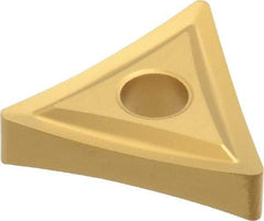 Kennametal - TNMP432 Grade KC850 Carbide Turning Insert - TiC/TiCN/TiN Finish, 60° Triangle, 1/2" Inscr Circle, 3/16" Thick, 1/32" Corner Radius - Caliber Tooling