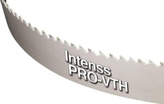 Starrett - 3 to 4 TPI, 12' 6" Long x 1-1/4" Wide x 0.042" Thick, Welded Band Saw Blade - Bi-Metal, Toothed Edge, Modified Tooth Set, Contour Cutting - Caliber Tooling