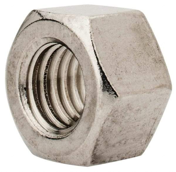 Value Collection - M12x1.75 Metric Coarse Stainless Steel Right Hand Heavy Hex Nut - 19mm Across Flats, 12mm High, Uncoated - Caliber Tooling