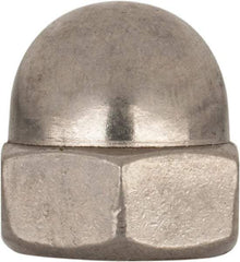 Value Collection - M10x1.5 Metric Coarse, 17mm Width Across Flats, Uncoated, Stainless Steel Acorn Nut - 18mm Overall Height, Austenitic A2, DIN 1587 - Caliber Tooling